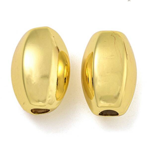 Rack Plating Brass European Beads