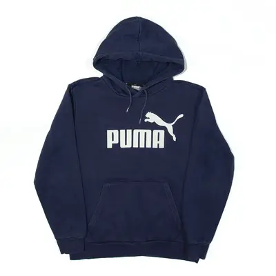 PUMA Hoodie Blue Pullover Mens S