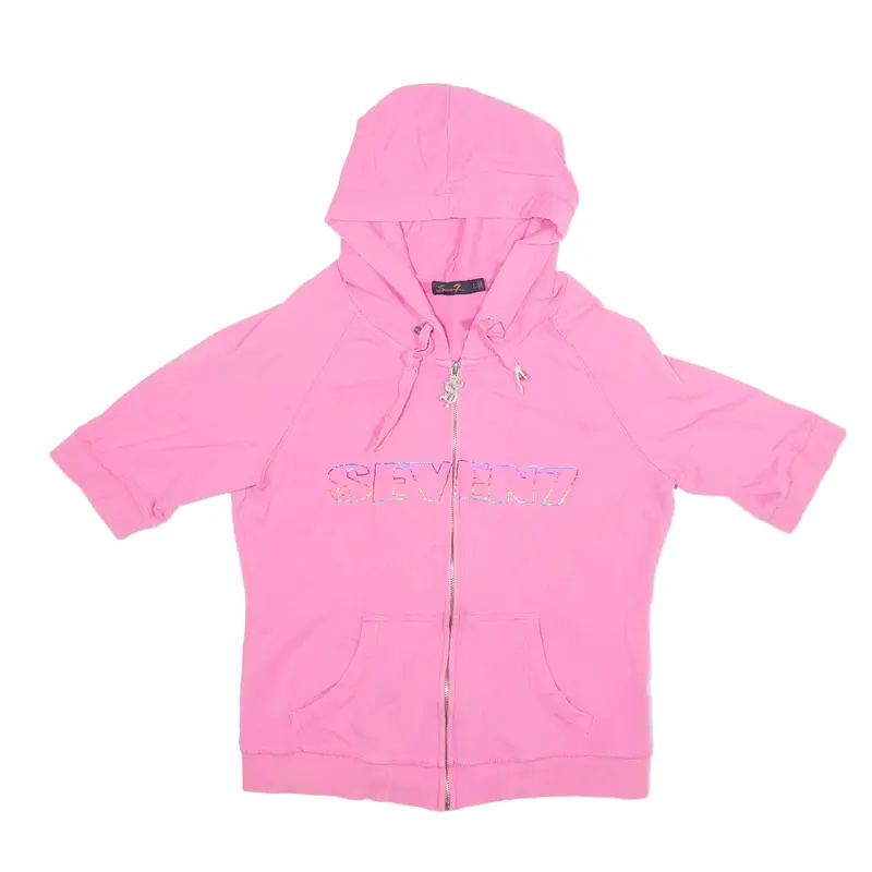 SEVEN7 Hoodie Pink Full Zip Girls L