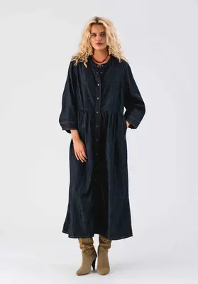 Denim Dress 244 Aliyall Maxi Dre Blue | Color: BLUE | Size: XS