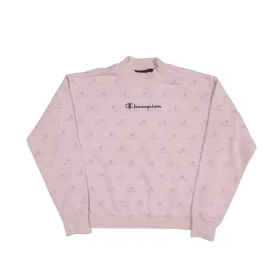 CHAMPION Sweatshirt Pink Womens S