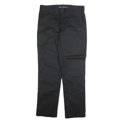 DICKIES Chino Mens Trousers Black Regular Straight W34 L32