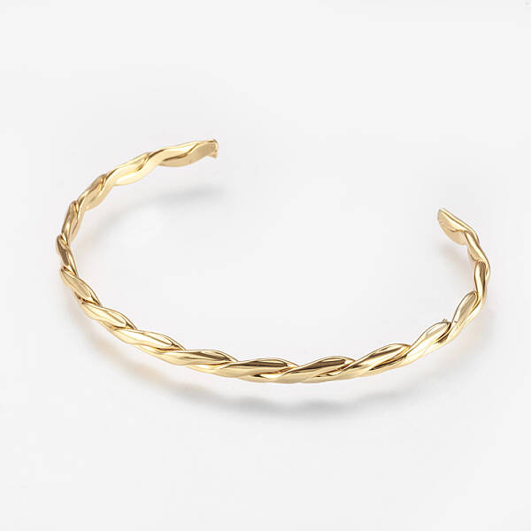 Brass Twisted Cuff Bangle