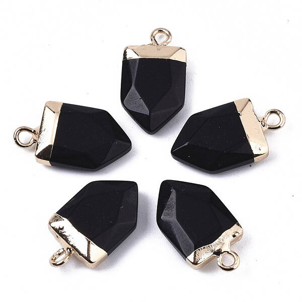 Natural White Jade Pointed Pendants