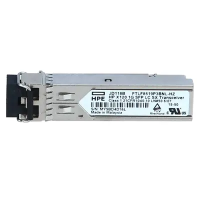 HP JD118B#ABB | ProCurve X120 1Gb/s 1000Base-SX Multi-Mode Fibre 850nm 550m Duplex LC Connector SFP (mini-GBIC) Transceiver M...