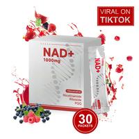 NR1000 - NAD+ Berry Flavor Drink Mix for Skin Aging Support, Energy, and Focus - 30 Pack - collagen peptide Supplement Health...
