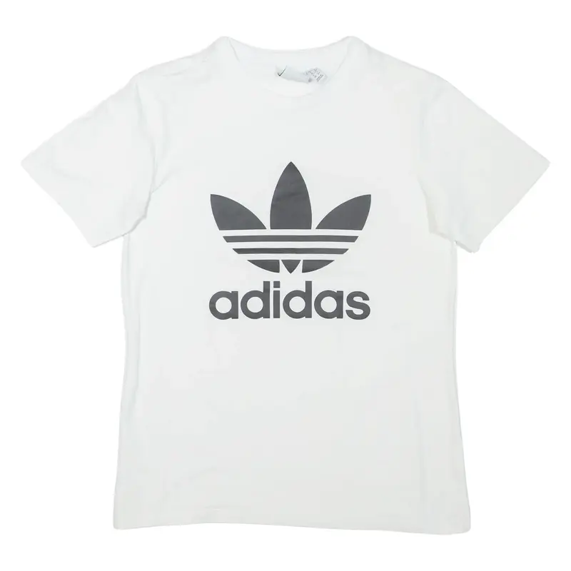 ADIDAS Womens T-Shirt White UK 12