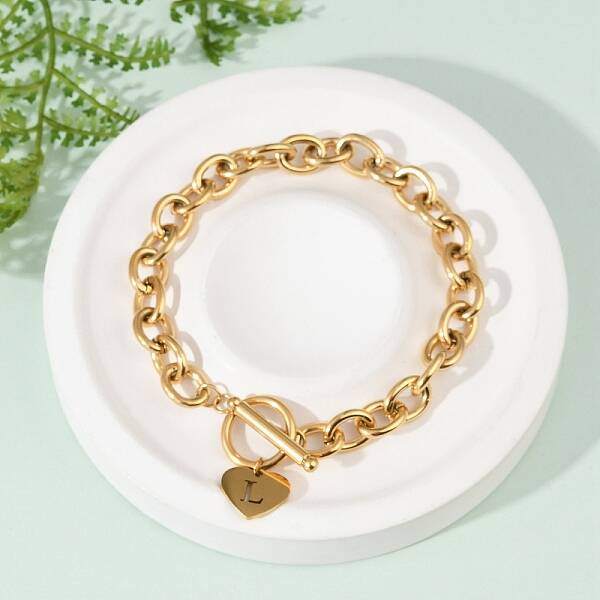 Golden 304 Stainless Steel Charm Bracelets