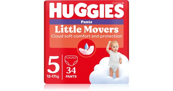 Huggies Little Movers Pants disposable diapers 12-17 kg 34 pieces