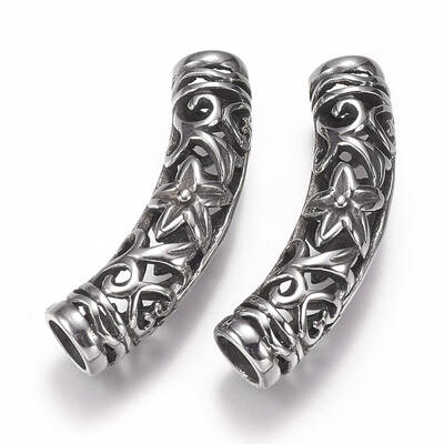 304 Stainless Steel Hollow Tube Beads