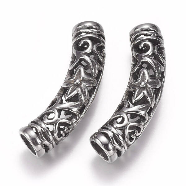 304 Stainless Steel Hollow Tube Beads
