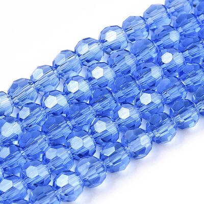 Electroplate Glass Bead Strands