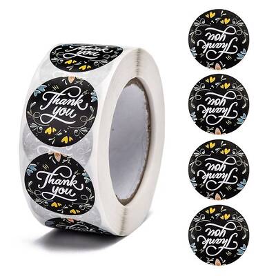 1 Inch Thank You Stickers