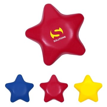 100 Custom Star Shape Stress Reliever - Polyurethane Foam