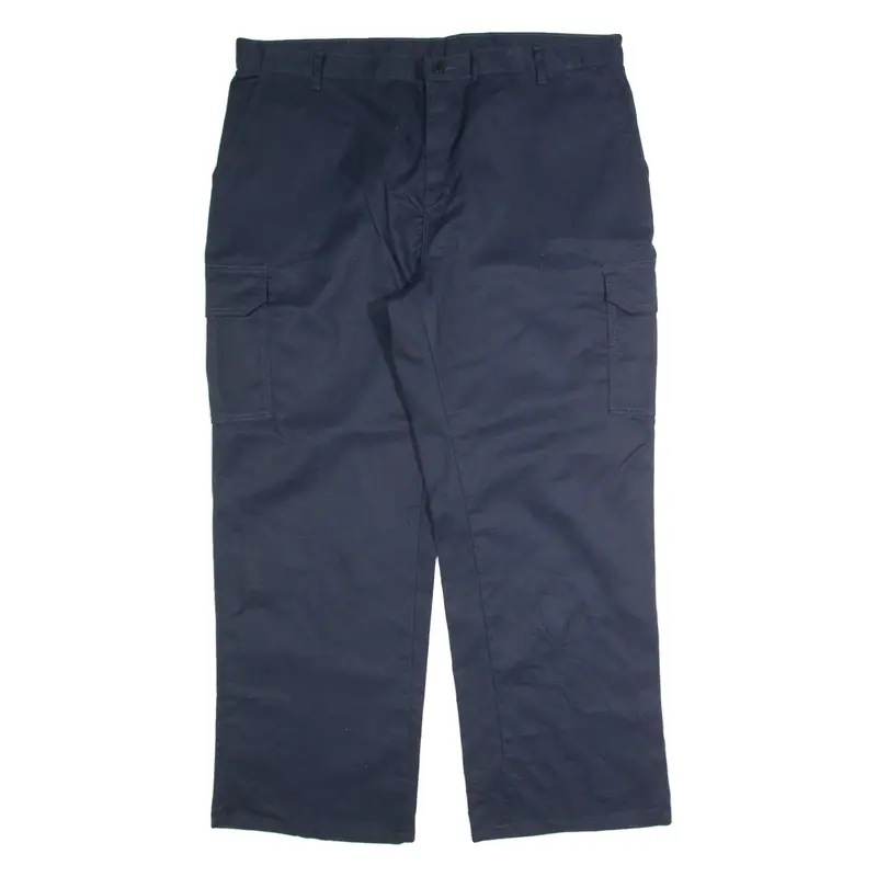 Workwear Mens Trousers Blue Regular Straight W42 L30