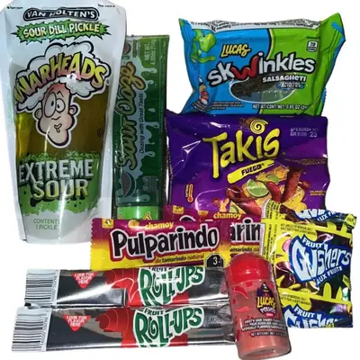 Warhead Sour Pickle Kit and candy
