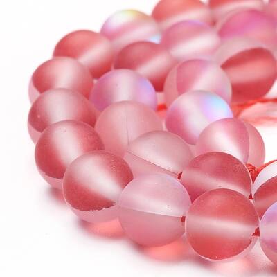 Synthetic Moonstone Beads Strands