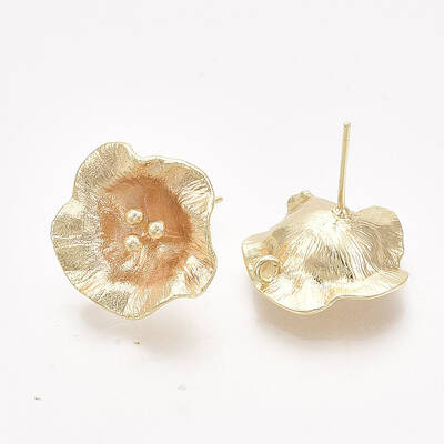 Brass Stud Earring Findings