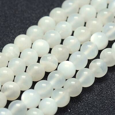 Natural White Moonstone Beads Strands