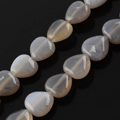 Natural Grey Agate Bead Strands