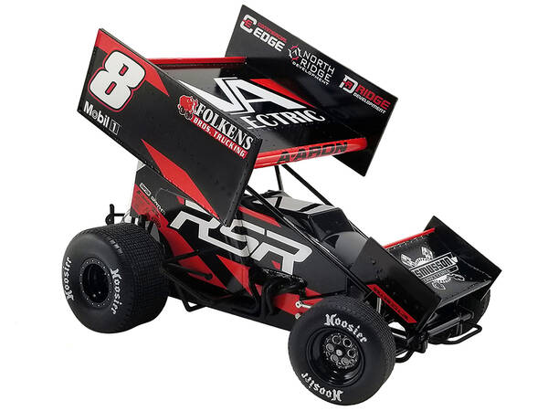 Winged Sprint Car 8 Aaron Reutzel \