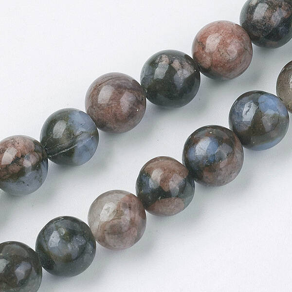 Natural Glaucophane Beads Strands