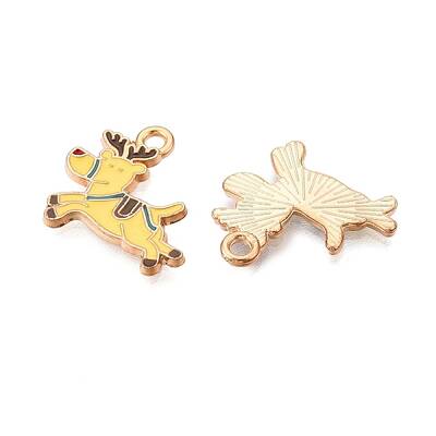 Christmas Theme Alloy Enamel Pendants