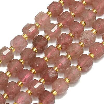 Natural Strawberry Quartz Beads Strand