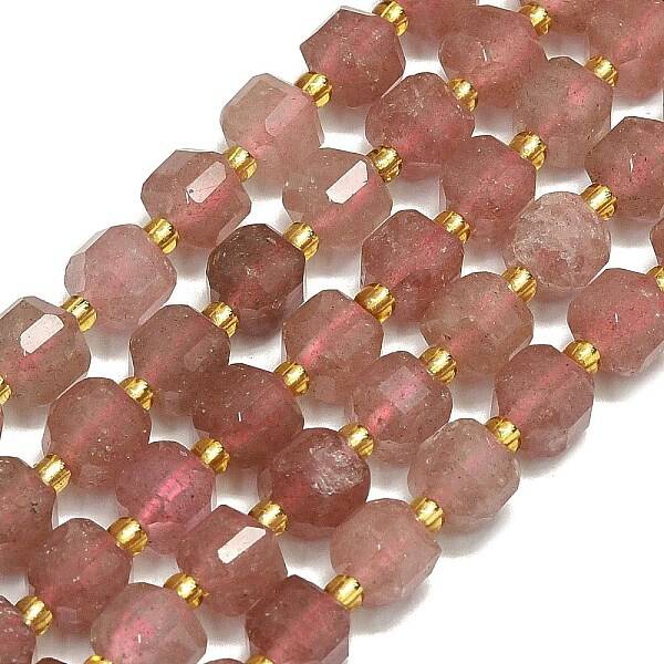 Natural Strawberry Quartz Beads Strand