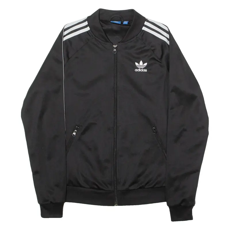 ADIDAS ORIGINALS Womens Track Jacket Black UK 10