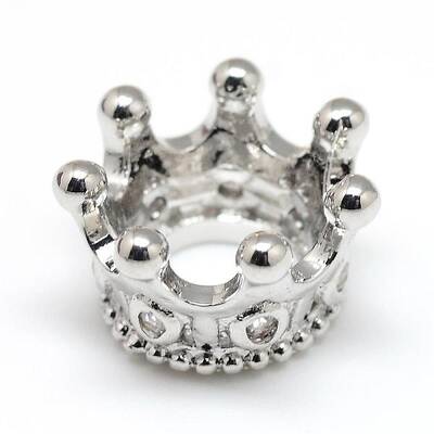 Rack Plating Brass Micro Pave Cubic Zirconia Beads