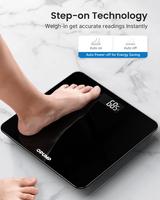 OPUMP Digital Bathroom Scale - High Accuracy Weight Scale with Backlit LED Display, Portable for Home Use, Three Conversion U...