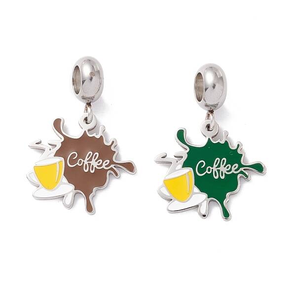 304 Stainless Steel European Dangle Charms