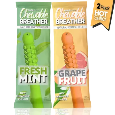 Flexi Grip Aromatherapy Fidget Chew-Puffer with Essential Oil for On the Go