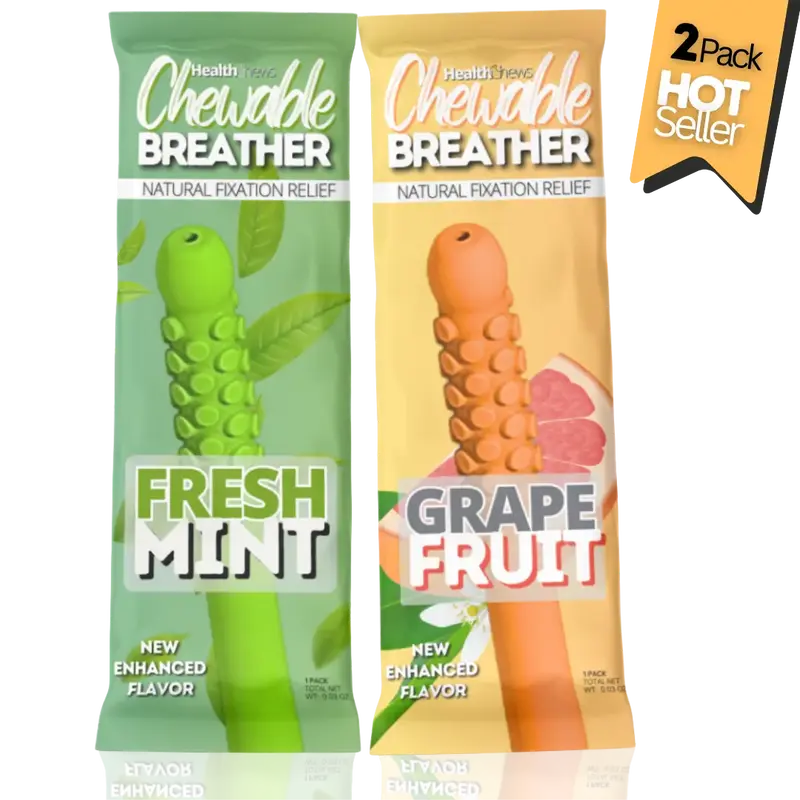 Flexi Grip Aromatherapy Fidget Chew-Puffer with Essential Oil for On the Go