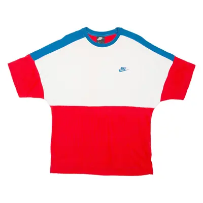 NIKE Color Black Mens T-Shirt Red M