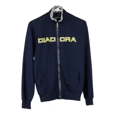 Age 15-16 Diadora Zip Up - XL Navy Cotton Blend