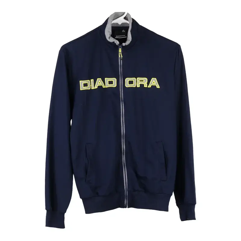 Age 15-16 Diadora Zip Up - XL Navy Cotton Blend