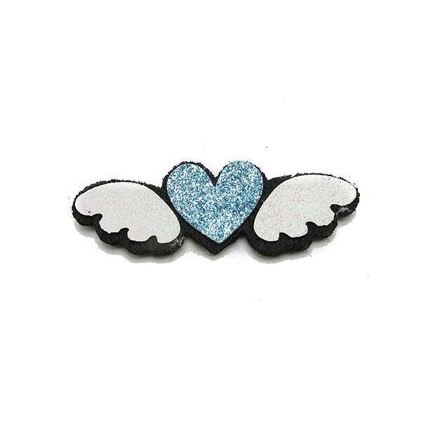 Heart Wing Sew on Fluffy Ornament Accessories
