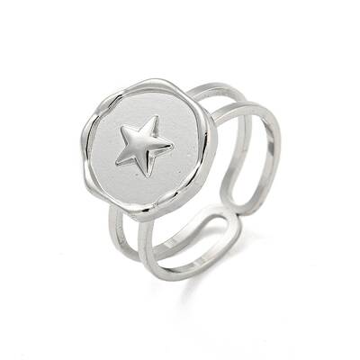 Non-Tarnish 304 Stainless Steel Open Cuff Rings
