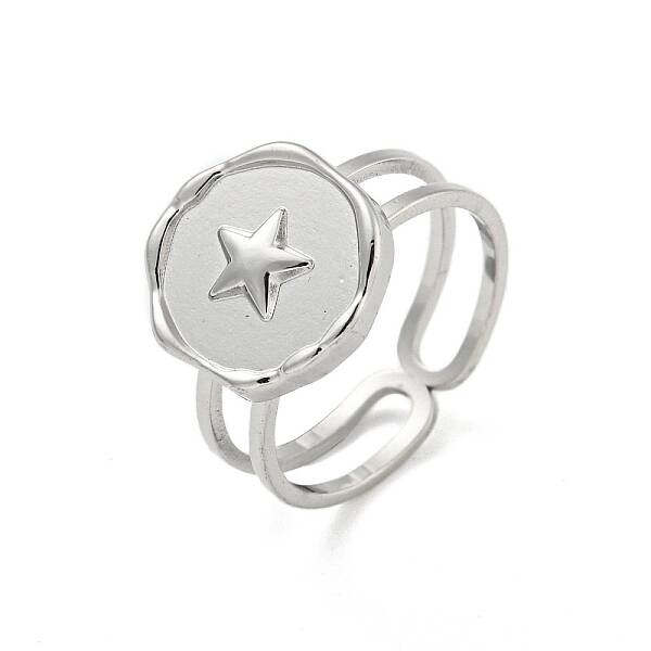Non-Tarnish 304 Stainless Steel Open Cuff Rings