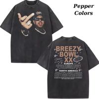 Retro Middle Finger Breezy Bowl XX Tour 2 Side Shirt, Concert Retro 2025 Shirt, #Brown Tee, Music Tour Y2k T-Shirt, Graphic T...