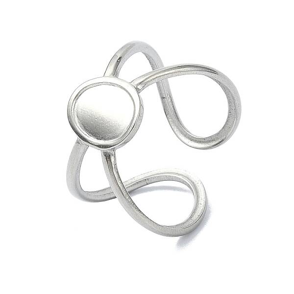 304 Stainless Steel Oval Cuff Rings