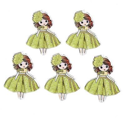 Transparent Printed Acrylic Big Pendants