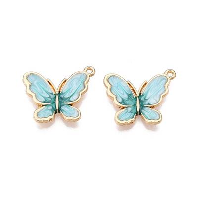 Rack Plating Alloy Enamel Pendants
