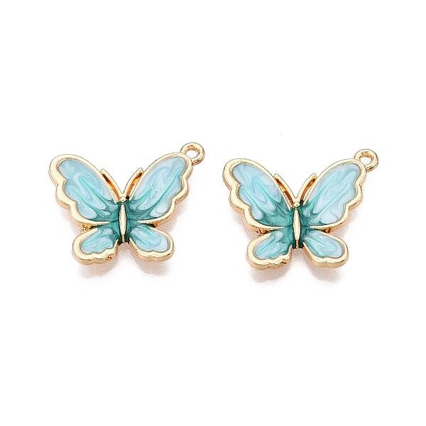 Rack Plating Alloy Enamel Pendants