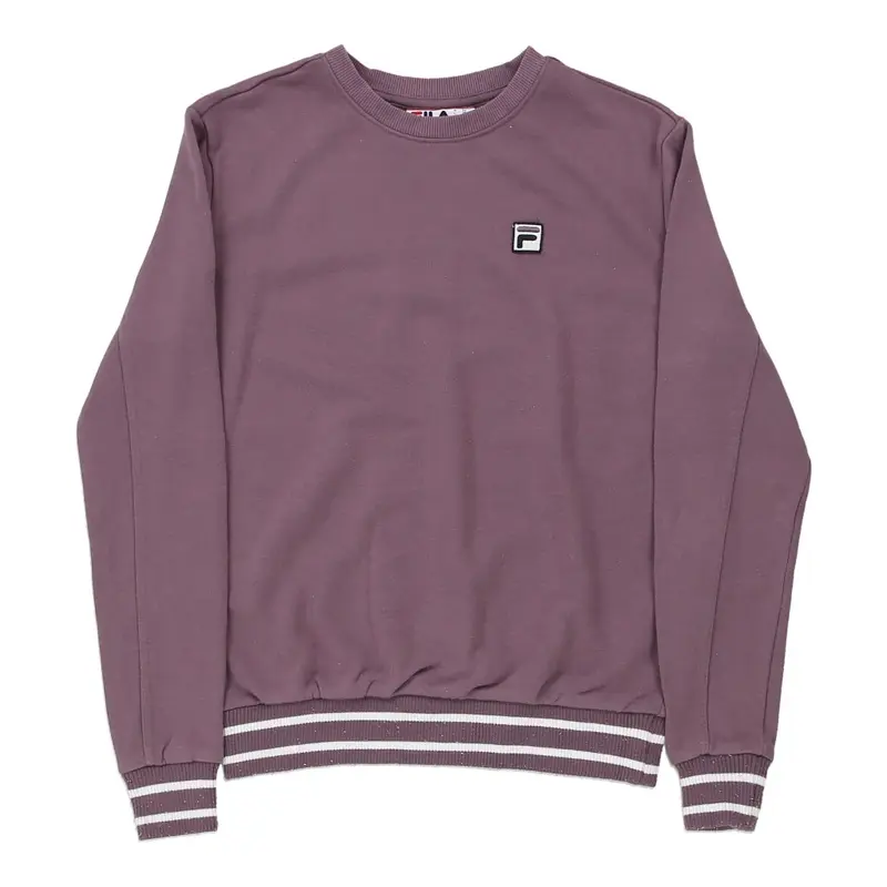 Fila Sweatshirt - XS Purple Cotton