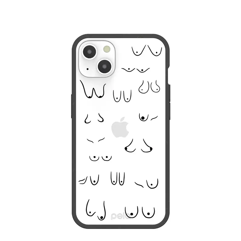 Clear Sister iPhone 13 Case With Black Ridge