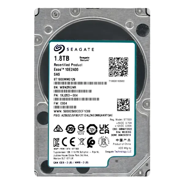 1XJ203-004 Seagate Exos 10E2400 1.8TB 10000RPM SAS 2.5 Hard Drive