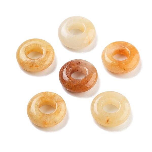 Natural Yellow Aventurine European Beads
